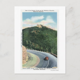View of a Hairpin Curve on the Memorial Hwy Postcard