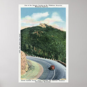 View of a Hairpin Curve on the Memorial Hwy Poster