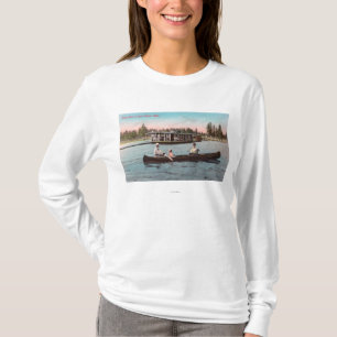 View of a House Boat on the Lake T-Shirt