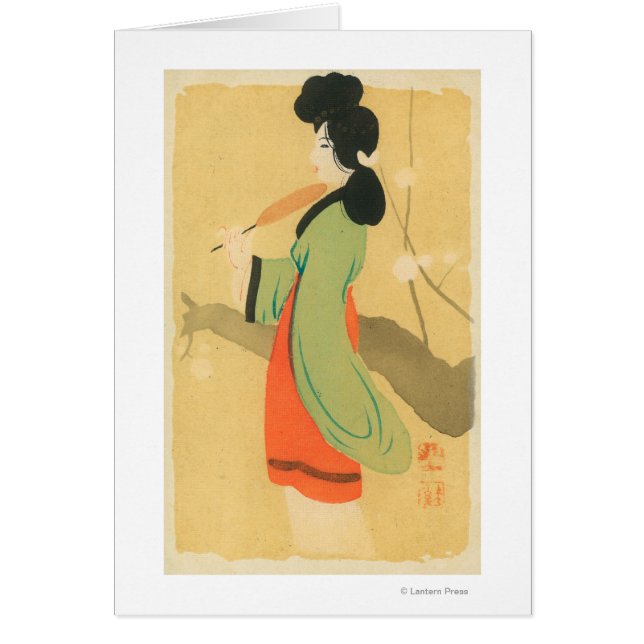 View of a Japanese Woman in ParisParis, France (Front)