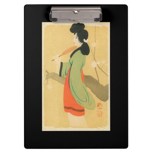 View of a Japanese Woman in ParisParis, France Clipboard (Front)