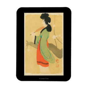 View of a Japanese Woman in ParisParis, France Magnet