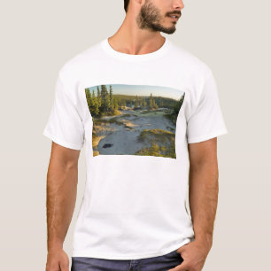 View of a lake and the surrounding sand hills, T-Shirt
