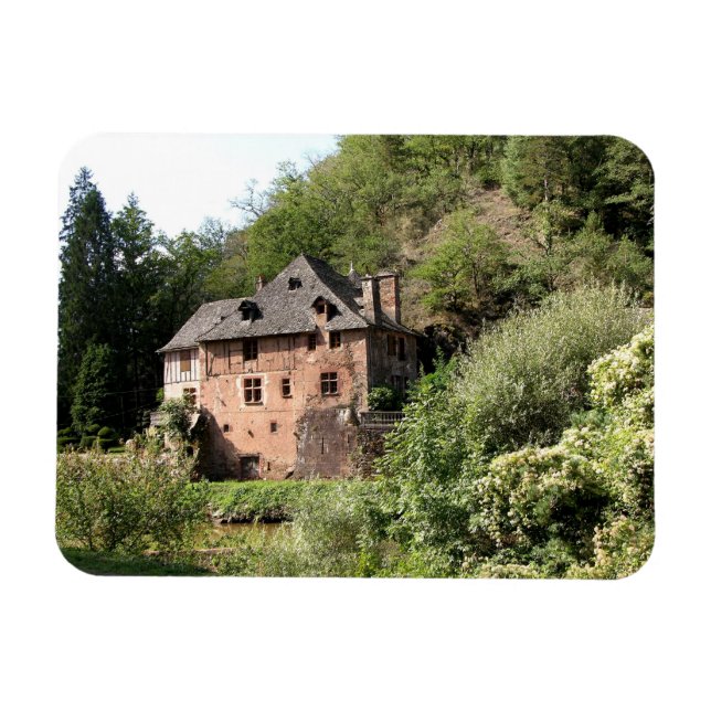 View of a manor house (photo) magnet (Horizontal)