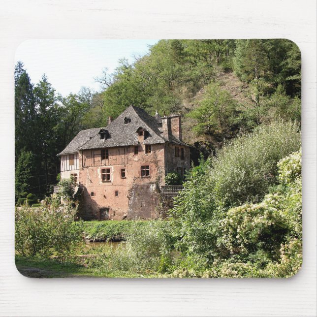 View of a manor house (photo) mouse pad (Front)