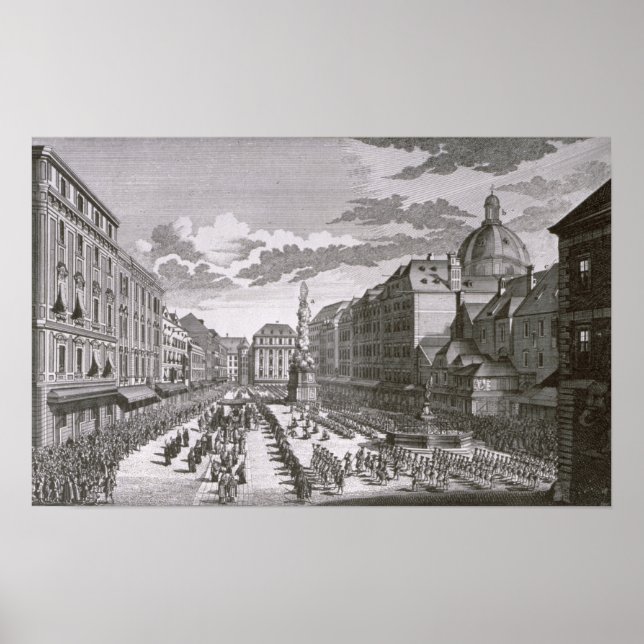View of a procession in the Graben Poster (Front)