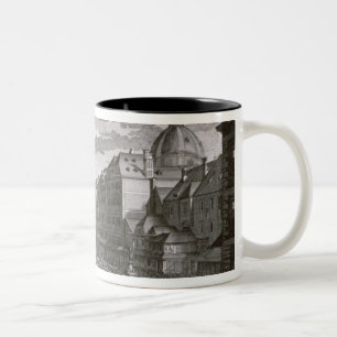 View of a procession in the Graben Two-Tone Coffee Mug