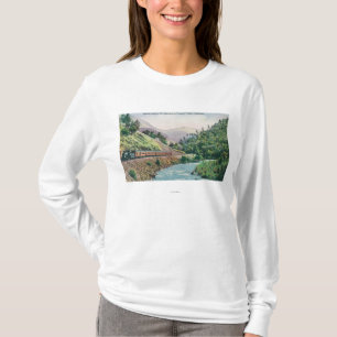 View of a Train going to Yosemite Valley T-Shirt
