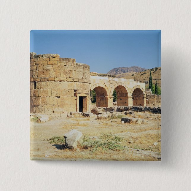 View of a triumphal arch 15 cm square badge (Front)