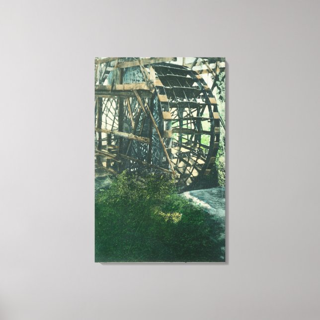 View of a Water WheelRedding, CA Canvas Print (Front)
