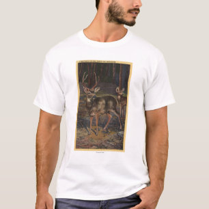 View of a Wild Buck & Doe T-Shirt
