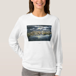 View of Albany Skyline at Night T-Shirt