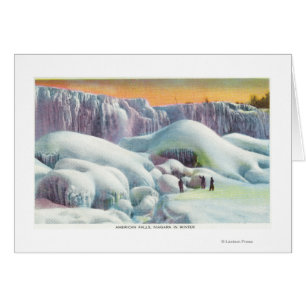 View of American Falls in Winter