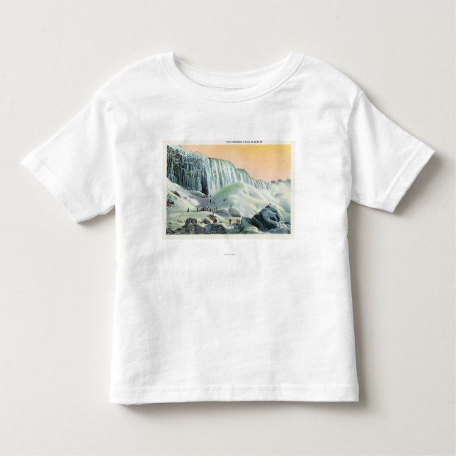 View of American Falls in Winter # 2 Toddler T-Shirt (Front)