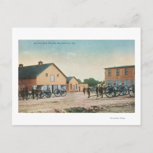 View of an Artillery Drill at Presidio Postcard