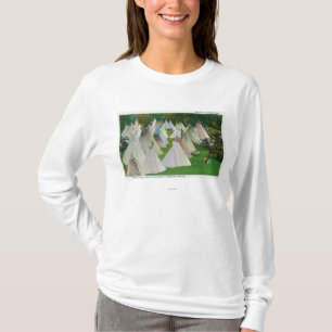 View of an Indian Village and Pendleton T-Shirt