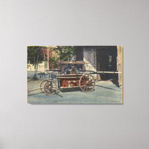 View of an "Old Papeete" Engine Canvas Print