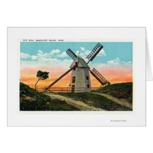 View of an Old Windmill