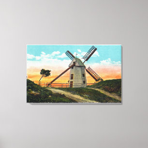 View of an Old Windmill Canvas Print