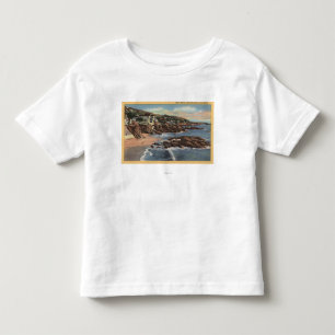 View of Arch Beach with Homes Toddler T-Shirt
