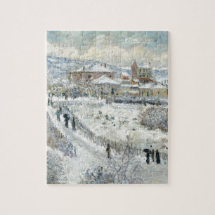View of Argenteuil in the Snow by Claude Monet Jigsaw Puzzle