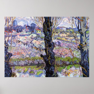 View of Arles, Flowering Orchard Poster
