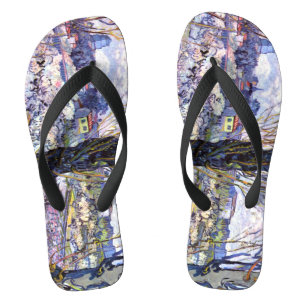 View of Arles, Flowering Orchards (1889) Van Gogh Jandals