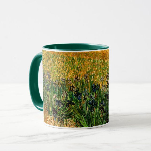 View of Arles with Irises by Vincent van Gogh Mug (Front Left)