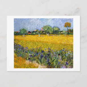 View of Arles with Irises Vincent van Gogh paint Postcard