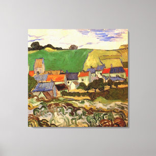 View of Auvers Vincent van Gogh. Canvas Print