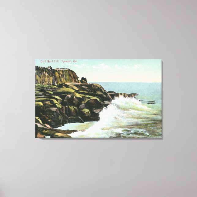 View of Bald Head Cliff Canvas Print (Front)