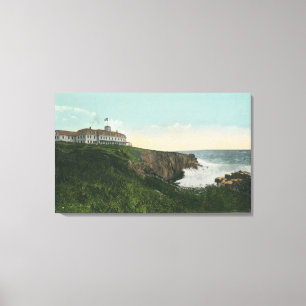 View of Bald Head Cliff & Exterior of Cliff Hous Canvas Print