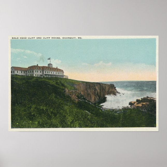 View of Bald Head Cliff & Exterior of Cliff Hous Poster (Front)