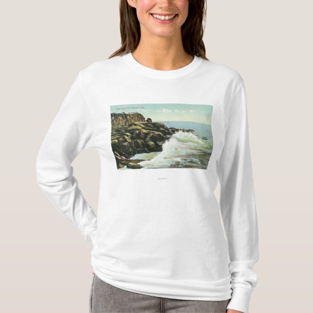 View of Bald Head Cliff T-Shirt (Front)