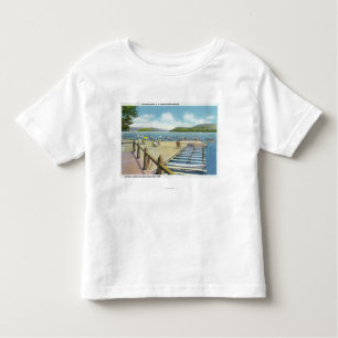 View of Beach and Pier from Scaroon Manor Toddler T-Shirt