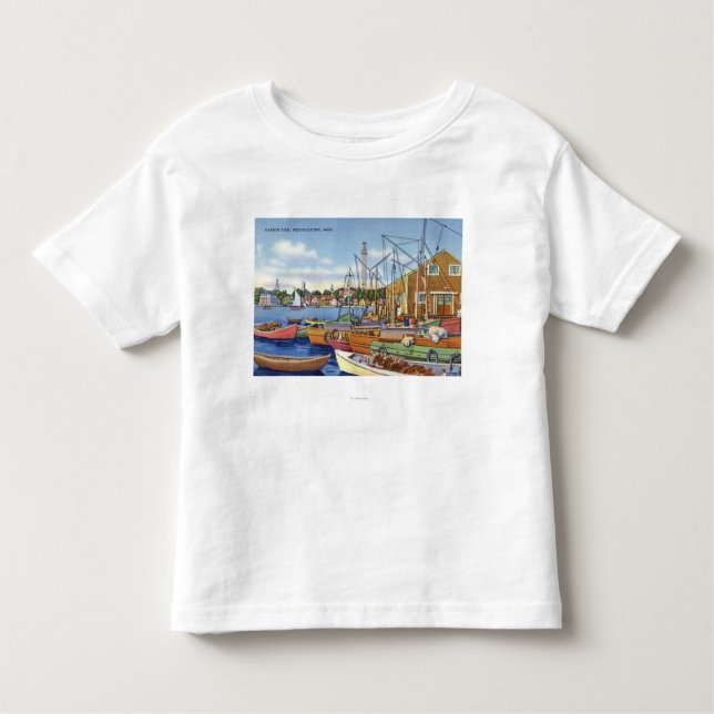 View of Boats in the Harbour Toddler T-Shirt (Front)
