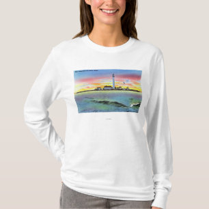 View of Boon Island and Lighthouse from York T-Shirt