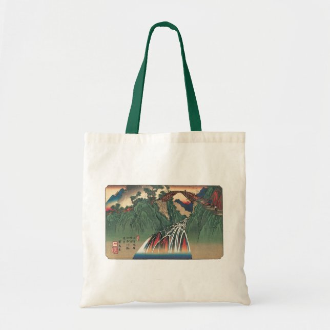 View of Bridge Over Ina River, Nojiri by Hiroshige Tote Bag (Front)