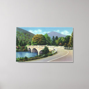 View of Bridge over the Deerfield River Canvas Print