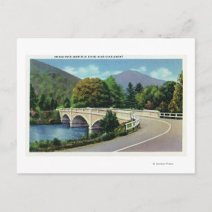 View of Bridge over the Deerfield River Postcard