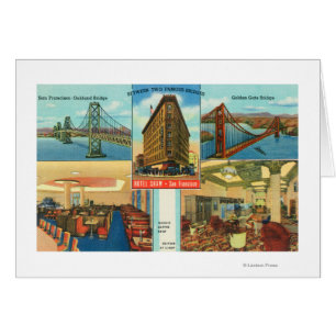 View of Bridges, Interior Scenes of Hotel Shaw