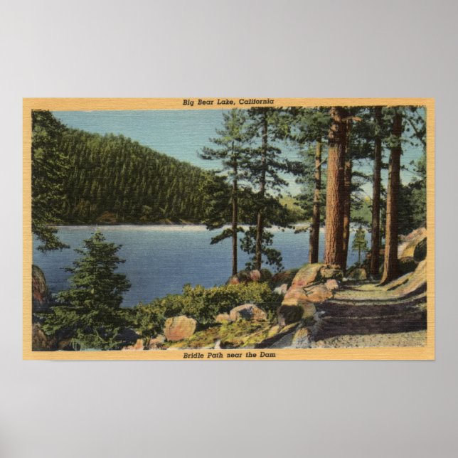 View of Bridle Path near the Dam Poster (Front)
