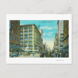 View of Broadway and Seventh Corner Postcard