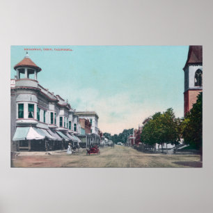 View of BroadwayChico, CA Poster