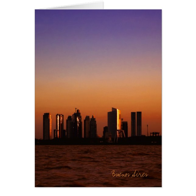 View of Buenos Aires at sunset (Front)