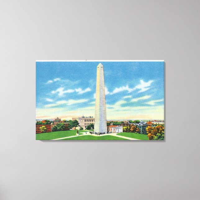 View of Bunker Hill Monument Canvas Print (Front)