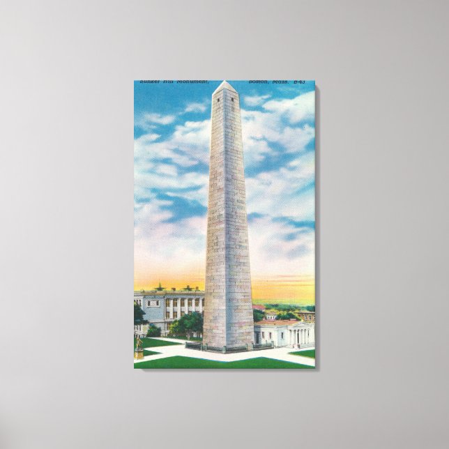 View of Bunker Hill Monument Canvas Print (Front)