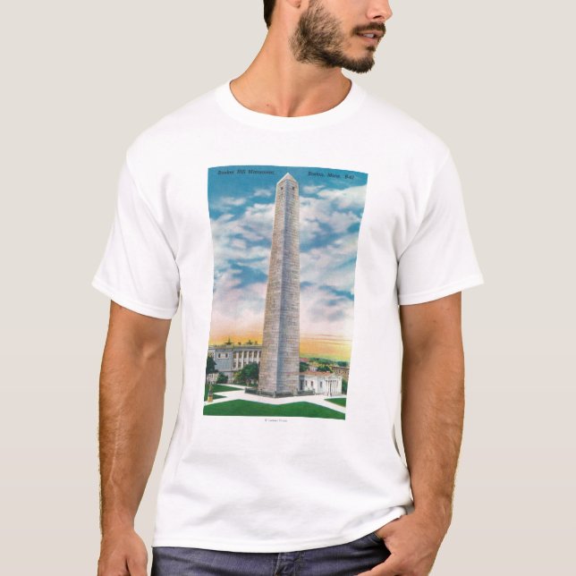 View of Bunker Hill Monument T-Shirt (Front)