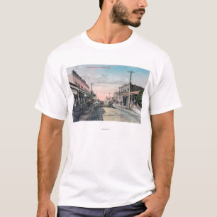 View of Business Section with Horse Carriages T-Shirt