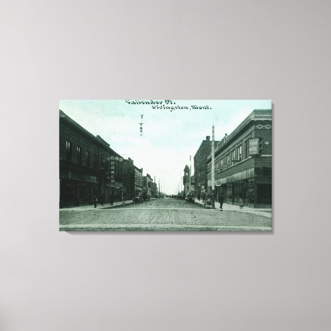 View of Callender StreetLivingston, MT Canvas Print (Front)